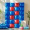 25-Piece Red & Blue Square Foil Balloon Set – Double-Sided Balloons for Wall Backdrop, Arch Kit for Birthday, Graduation, 4th of July, Independence Day, Baby Shower & Wedding Decorations